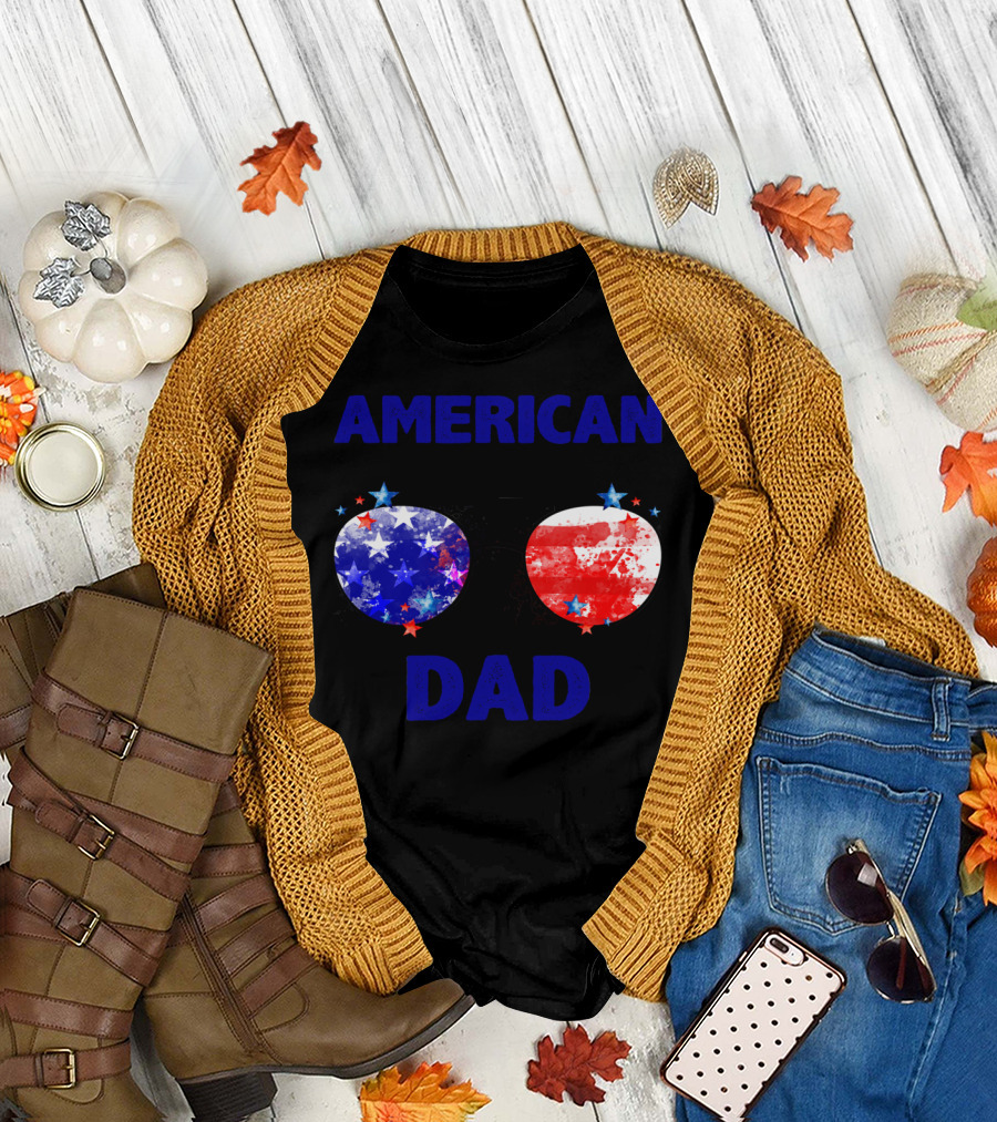 American Dad Patriotic Sunglasses T-Shirt