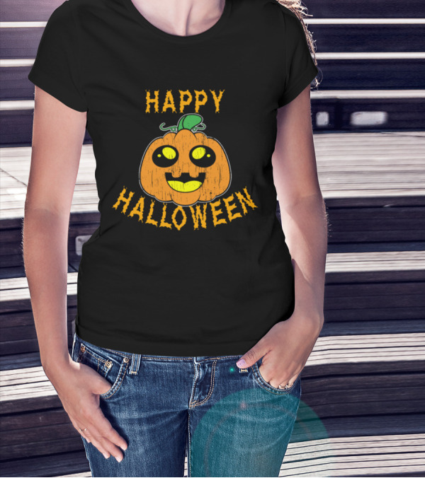 Happy Halloween Cute Pumpkin T-Shirt
