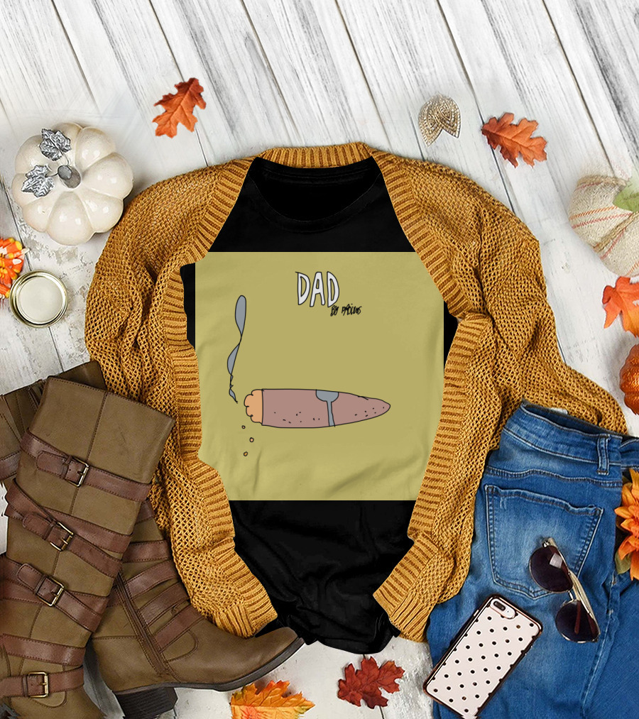 DAD by Paxilus with Cartoon Cigar T-Shirt