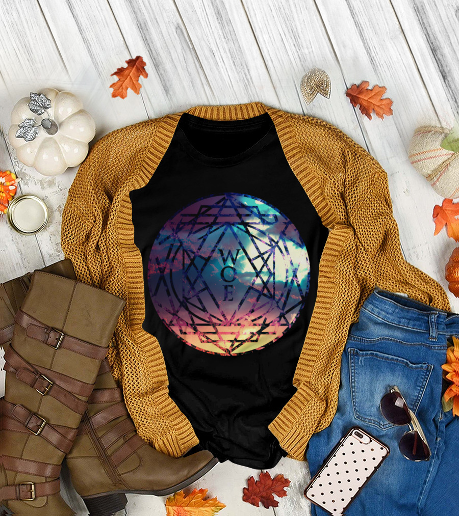WCF Geometric Sunburst Mandala Sky 14Alchemy T-Shirt