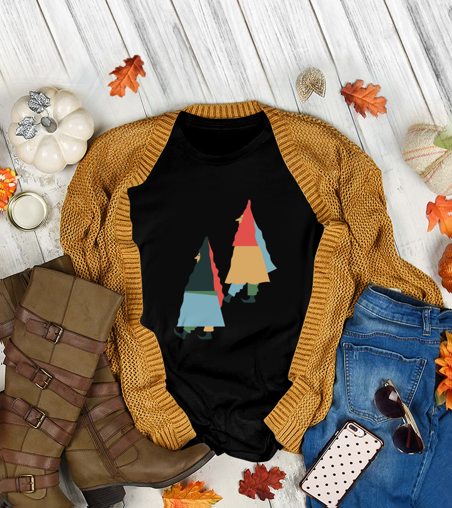 Buddies Matching Gnomes Colorful T-Shirt