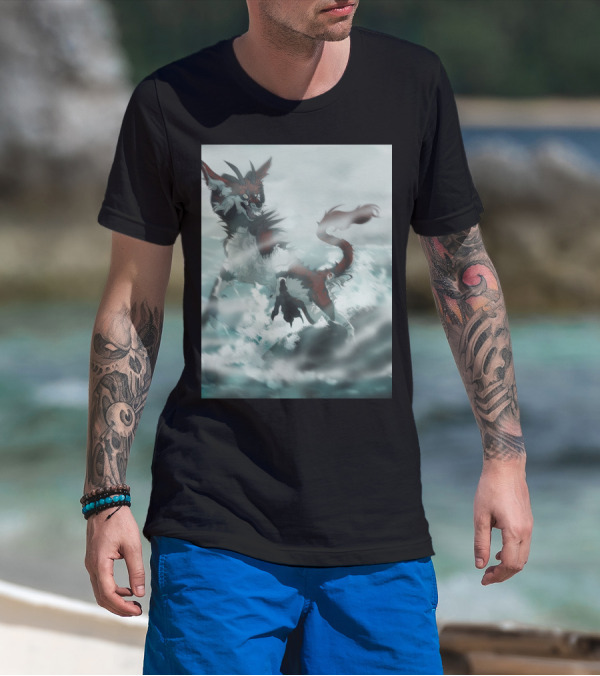 Epic Mythical Sea Dance With Majestic Ocean Dragon Adventure T-Shirt