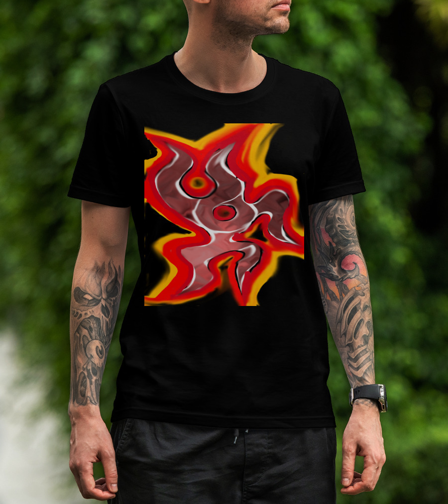 Stylized Flame Symbol Fire Dancer T-Shirt