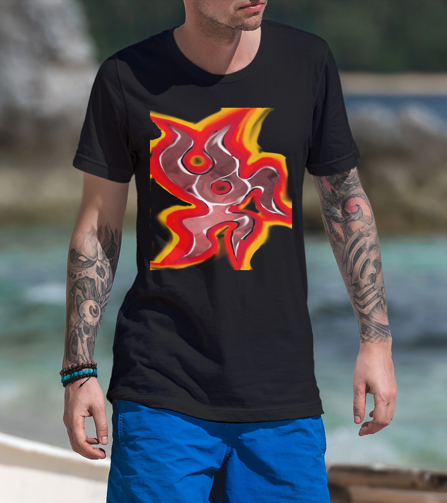 Stylized Flame Symbol Fire Dancer T-Shirt