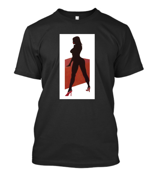 Standing Dancer Silhouette With Red High Heels T-Shirt