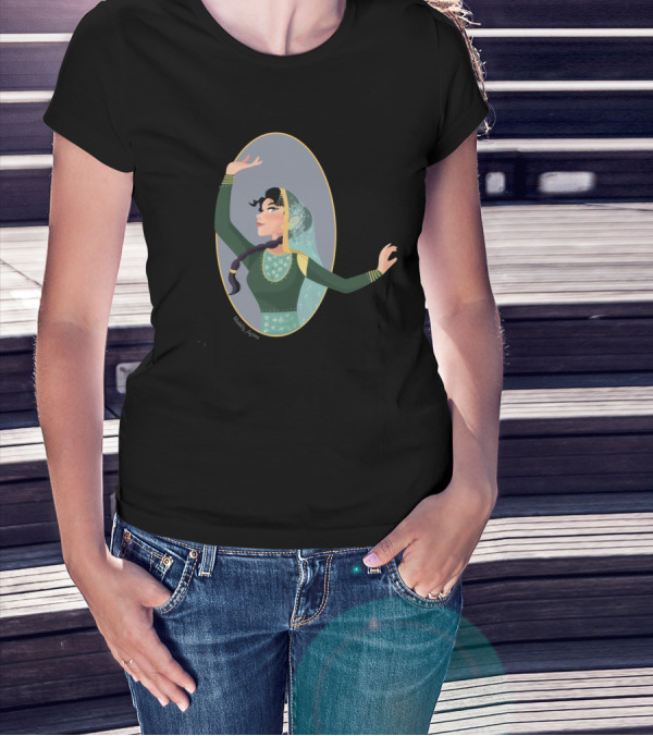 Graceful Dancer In Traditional Attire T-Shirt