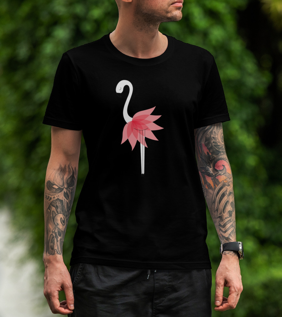 Flamingo Dancer With Petal Skirt T-Shirt