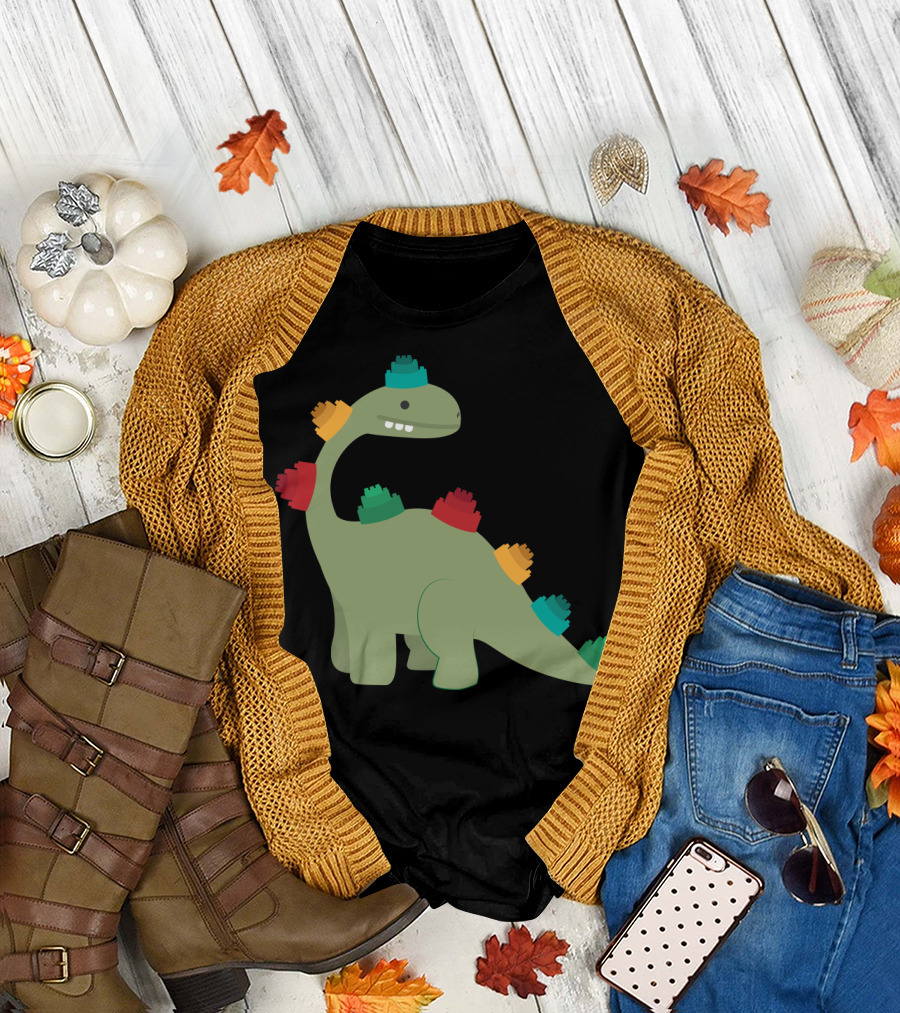 LEGO Dinosaur Toy Brick Stegosaurus T-Shirt