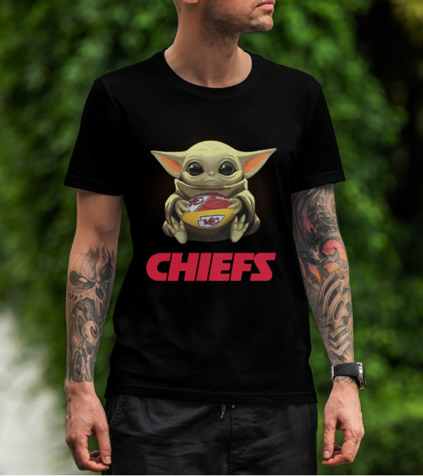 Yoda Baby Chiefs Football Fan Merchandise T-Shirt