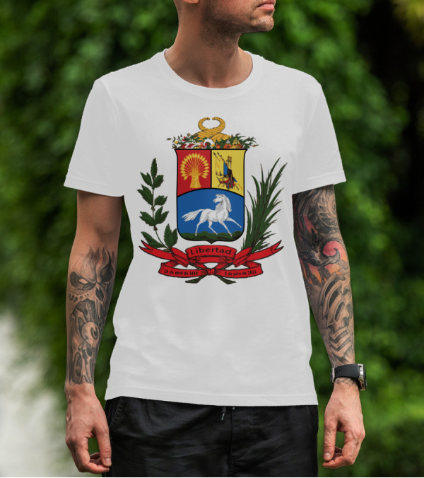 ESCUDO ANTIGUO DE VENEZUELA LIBERTAD 19 DE ABRIL DE 1810 5 DE JULIO DE 1811 T-Shirt