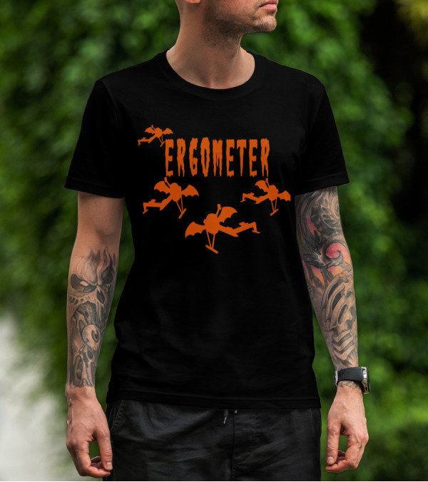 Ergometer Rowing Halloween Bats T-Shirt