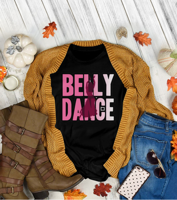 Belly Dance Silhouette In T-Shirt