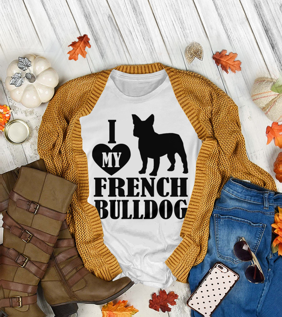 I Heart My French Bulldog T-Shirt