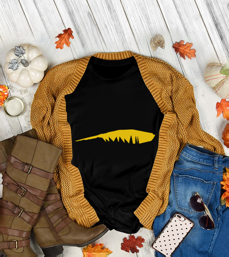 Skeleton Hand with Yellow Feather T-Shirt