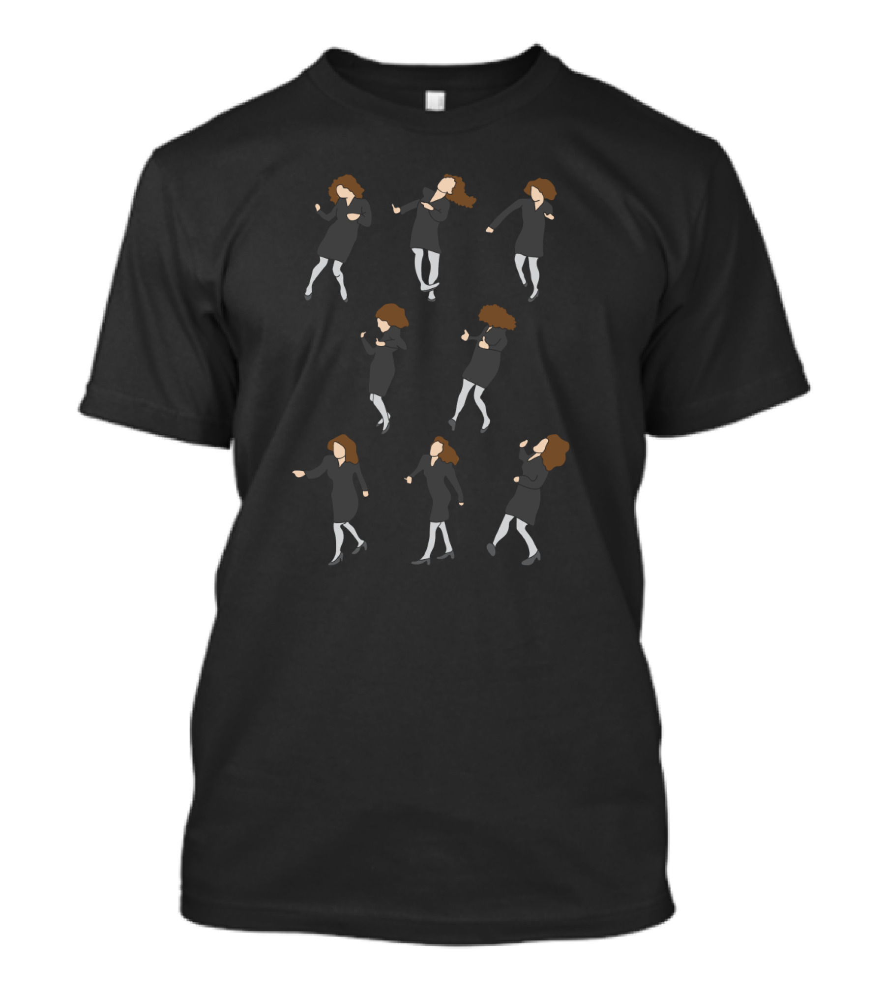 Elaine Dance Seinfeld Iconic Moves Black Dress T-Shirt