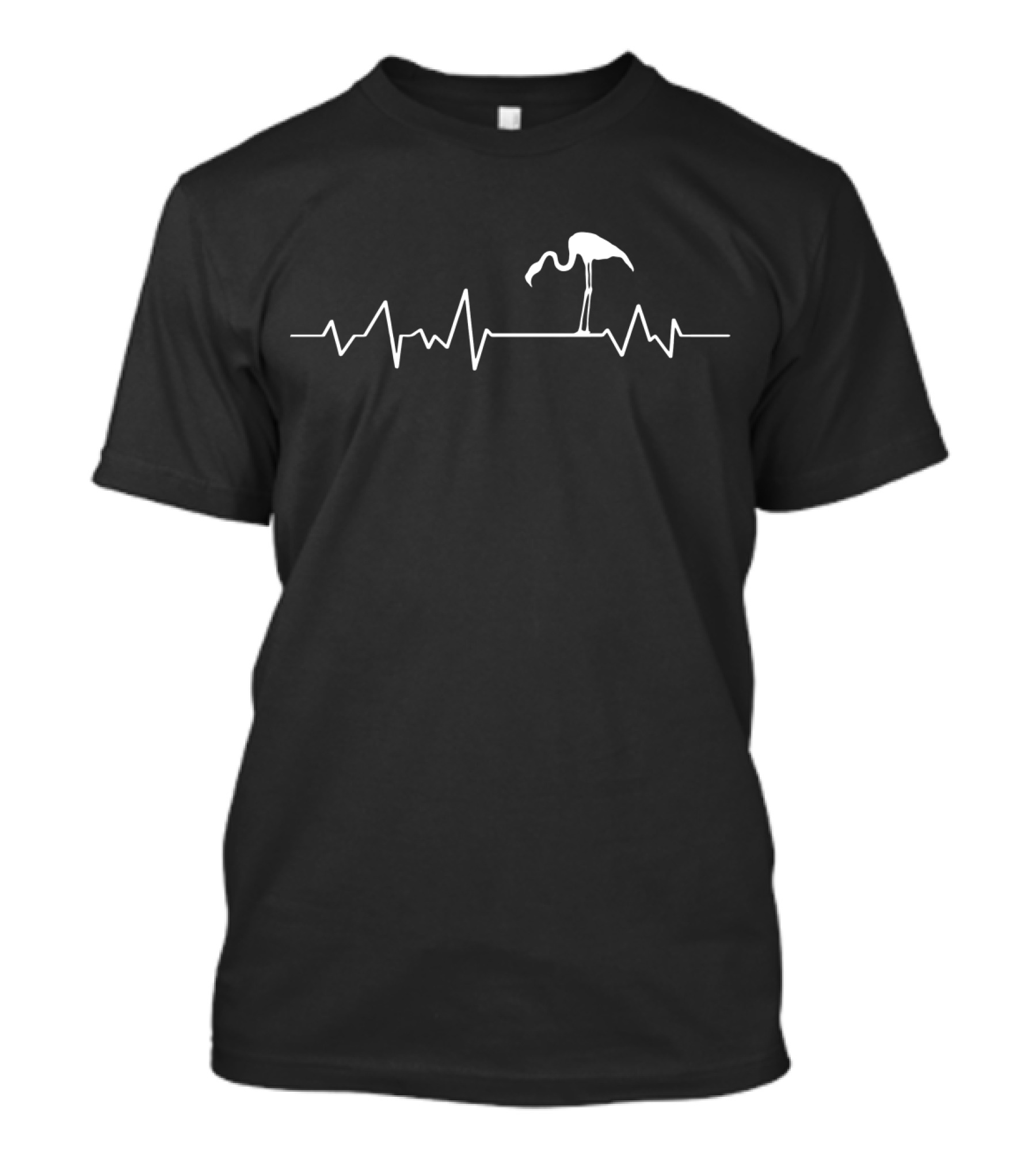 Flamingo Heartbeat Flamiover Pulse Flamingo Heart Beat T-Shirt