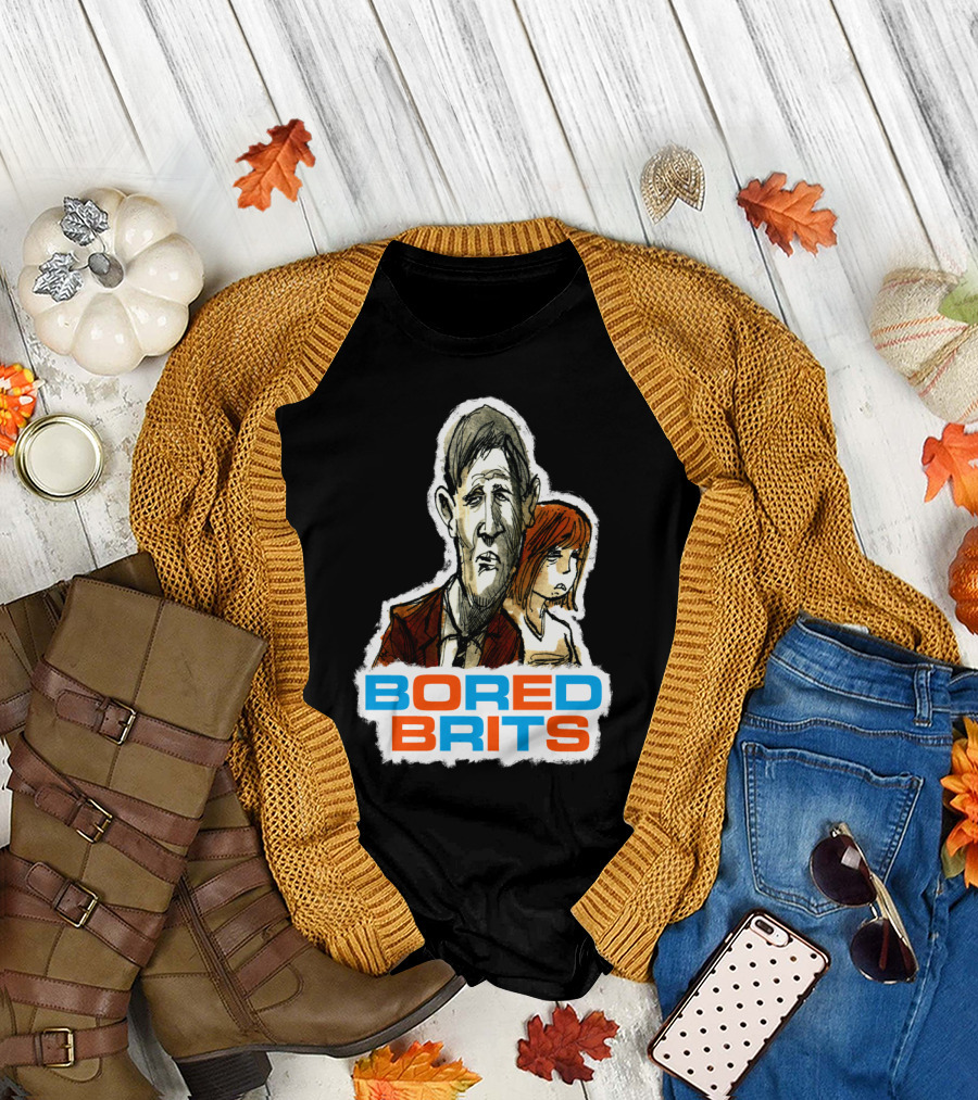 Bored Brits with Somber Expressions Comic T-Shirt