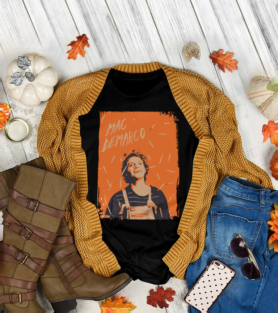 Mac Demarco Smiling Orange Overalls T-Shirt