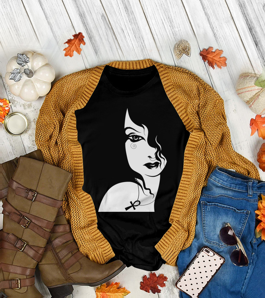 Death Sandman Endless Vertigo Gothic Portrait Comic T-Shirt