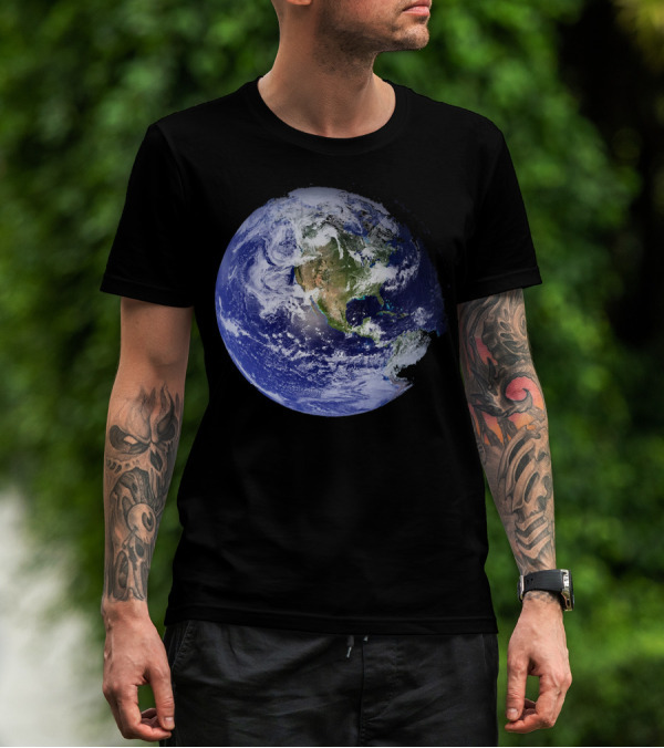 Earth Planet Our Home Image In The University T-Shirt