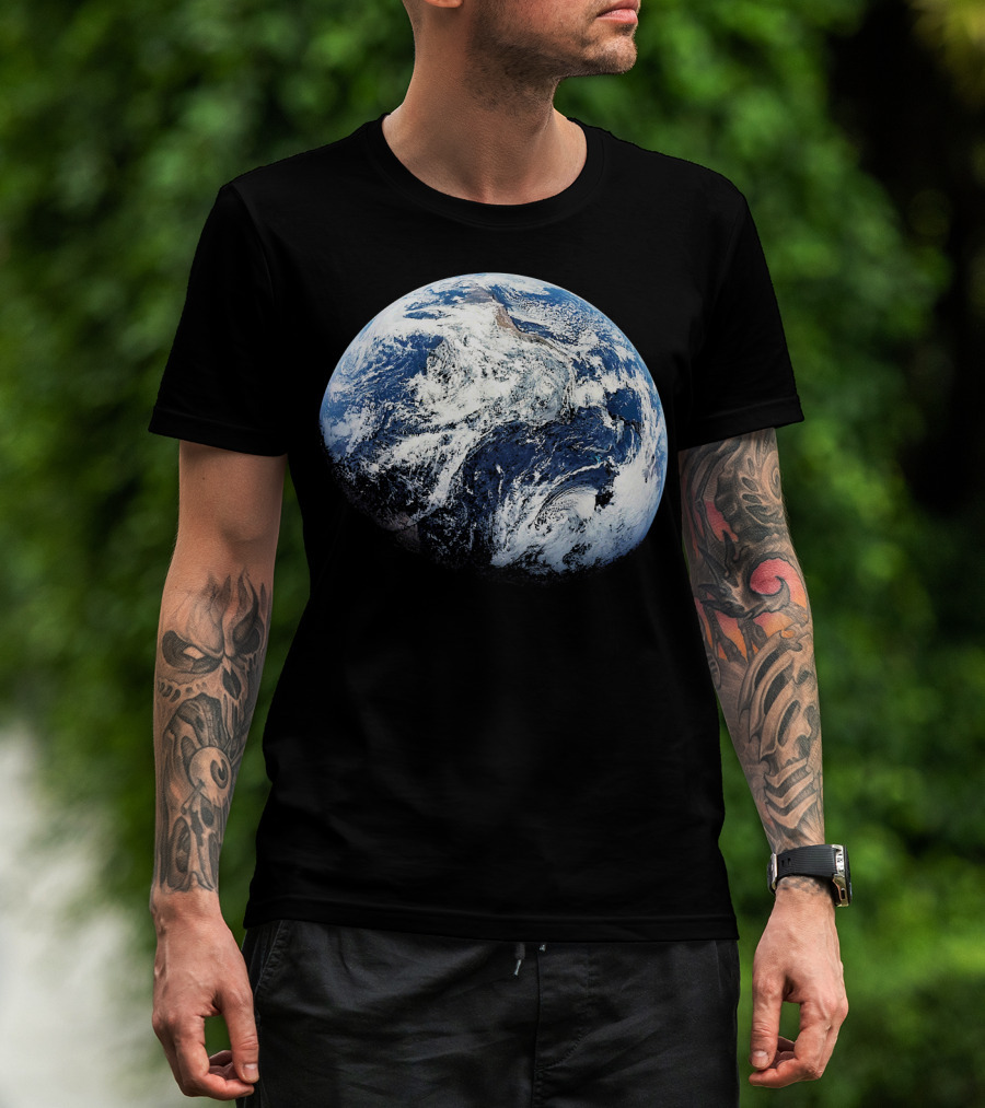 Planet Earth View From Apollo 8 Space Mission T-Shirt