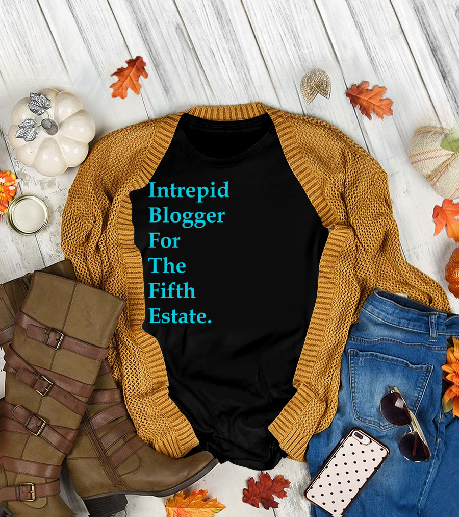 Intrepid Blogger For The Fifth Estate Dark T-Shirt