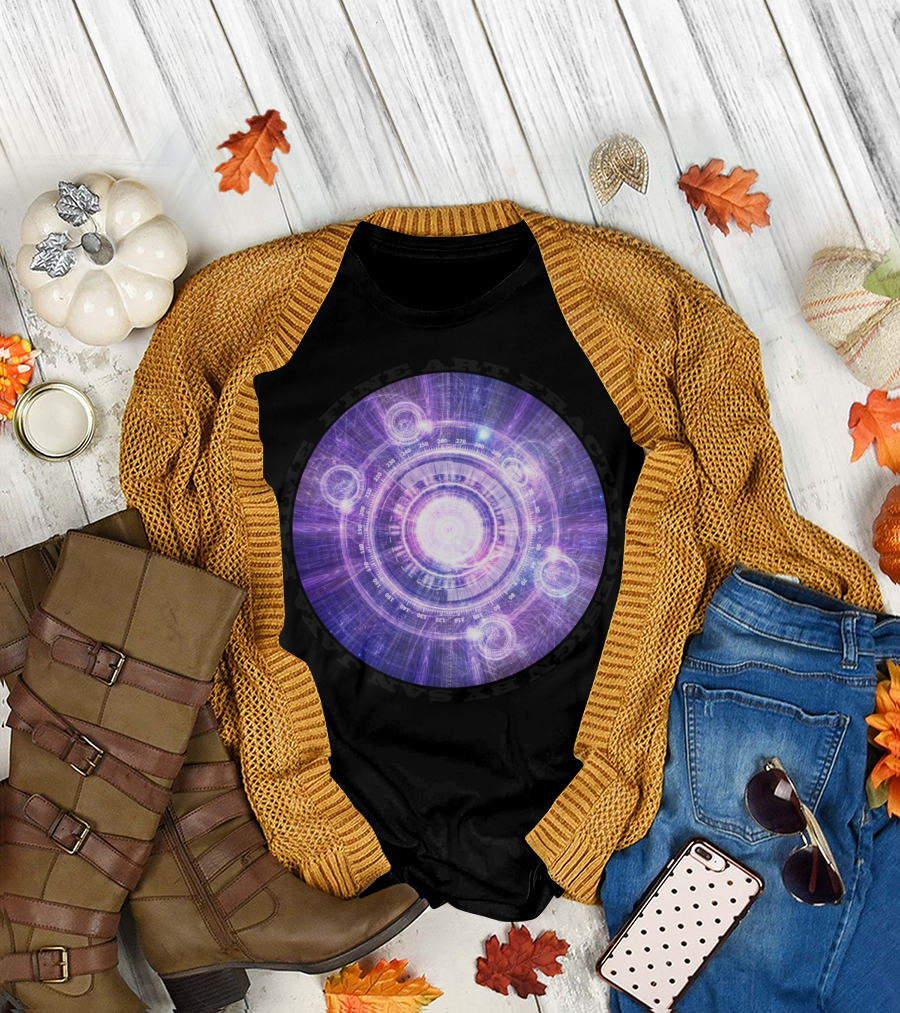 Prime Fractal Art Alchemy HUD with Hyperspace Bending T-Shirt