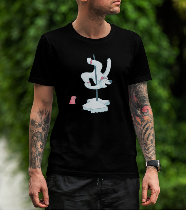 Polar Dance Bear On Iceberg With Seal Watching T-Shirt
