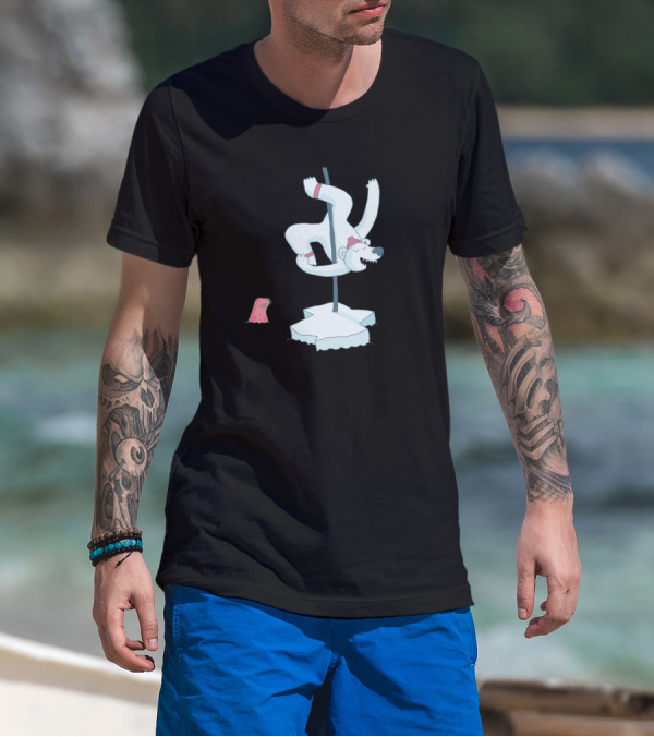 Polar Dance Bear On Iceberg With Seal Watching T-Shirt