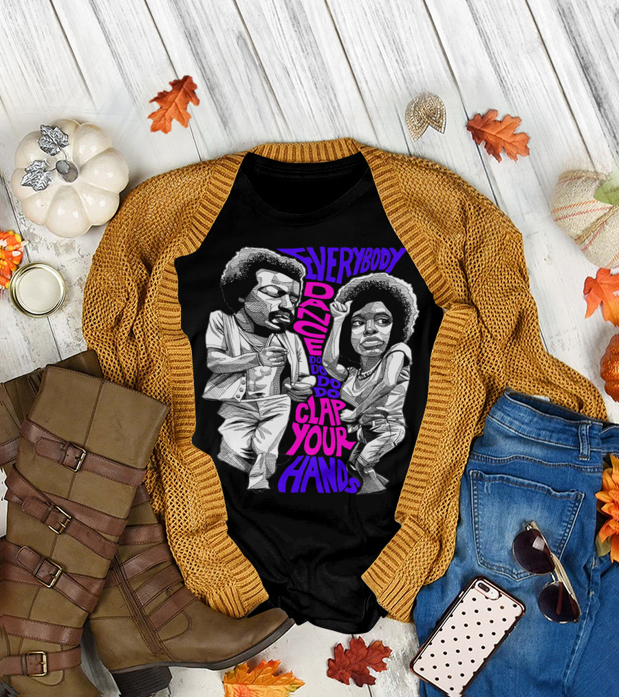 Everybody Dance Clap Your Hands Do Do Do Retro Groove T-Shirt