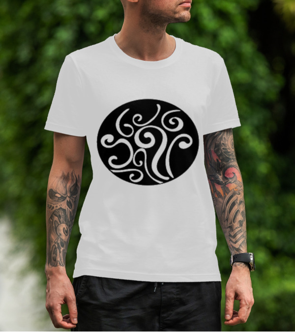 CIRCLE DANCE Swirling Abstract T-Shirt