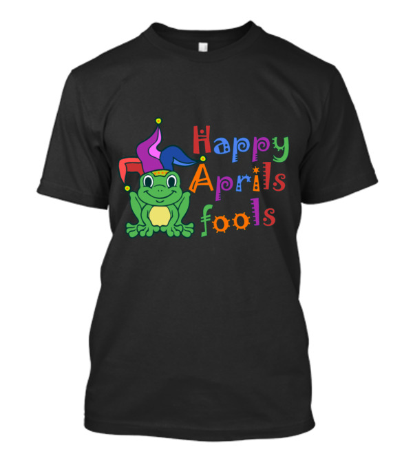 Happy Aprils Fools Jester Frog Playful T-Shirt