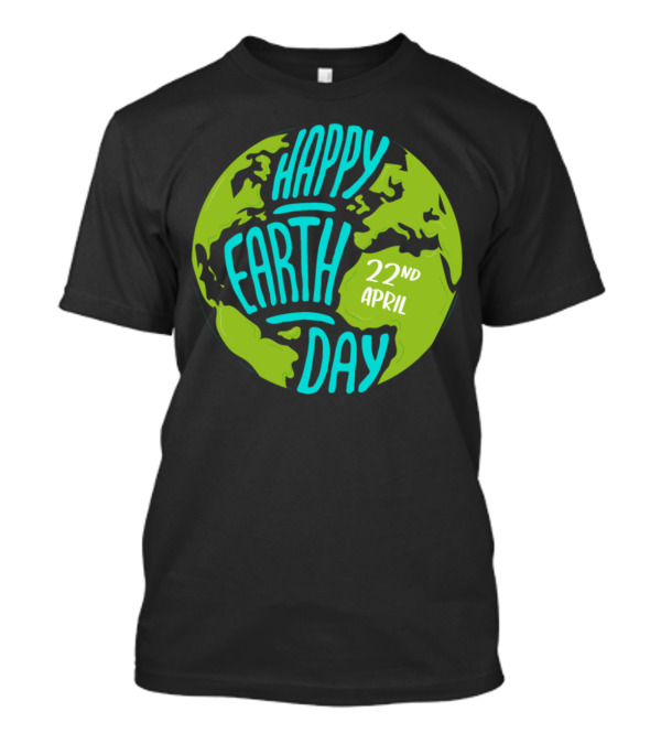 Happy Earth Day 22nd April Green Planet T-Shirt
