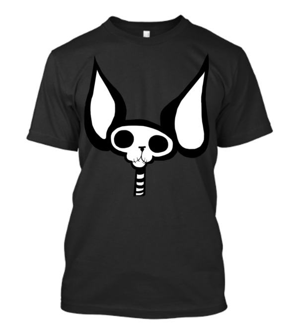 SphynxieBonez Skull With Long Ears And Neck T-Shirt