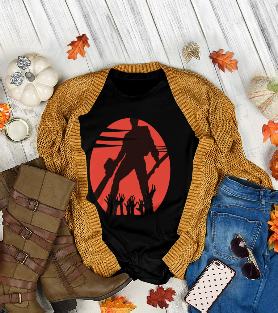 AshEvents Chainsaw Hero Rising Red Moon Undead Hands T-Shirt