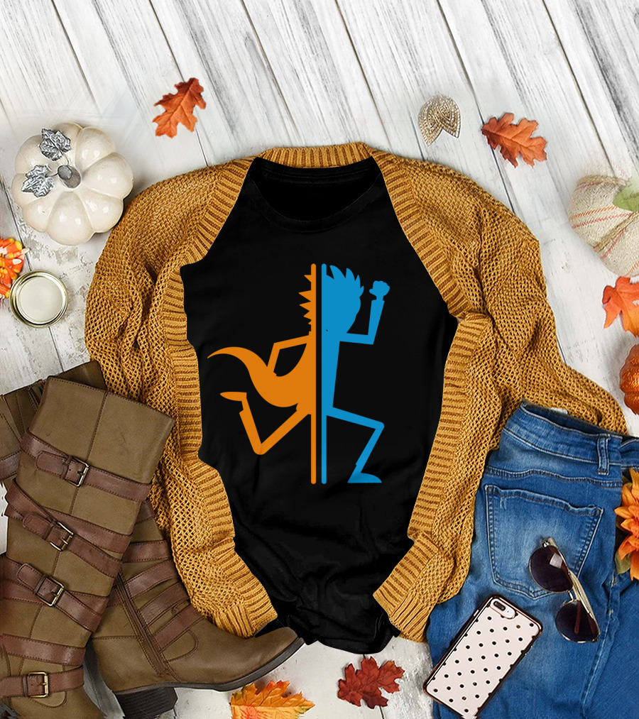 Rick Portal Crossover Silhouette Iconic Fusion T-Shirt