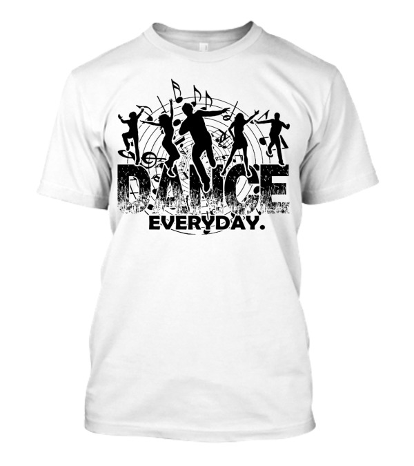 Dance Everyday Music Notes And Silhouettes T-Shirt