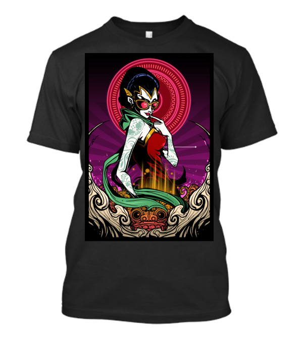 Java Dancer Retro Futuristic Rockabilly Tattoo Vibe T-Shirt
