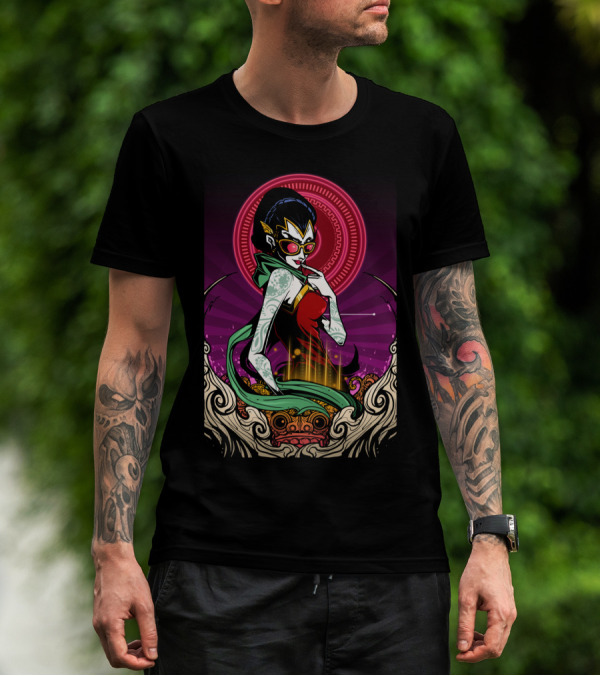 Java Dancer Retro Futuristic Rockabilly Tattoo Vibe T-Shirt