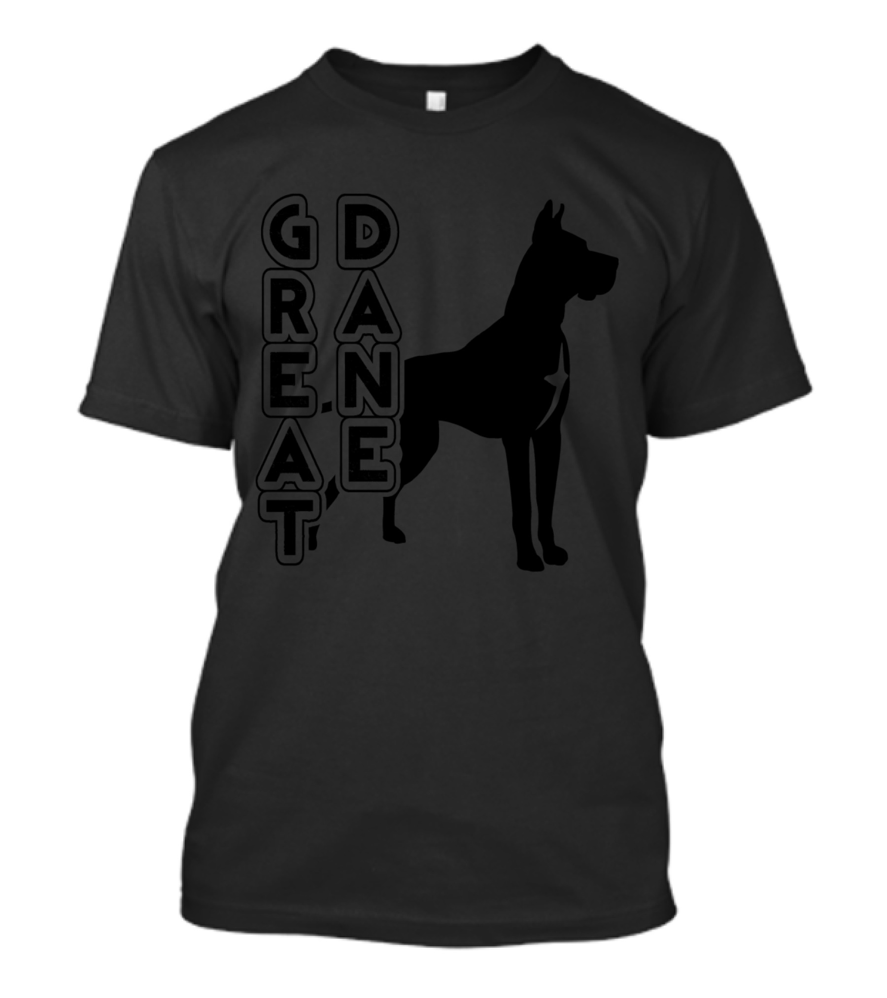 Great Dane Silhouette With T-Shirt