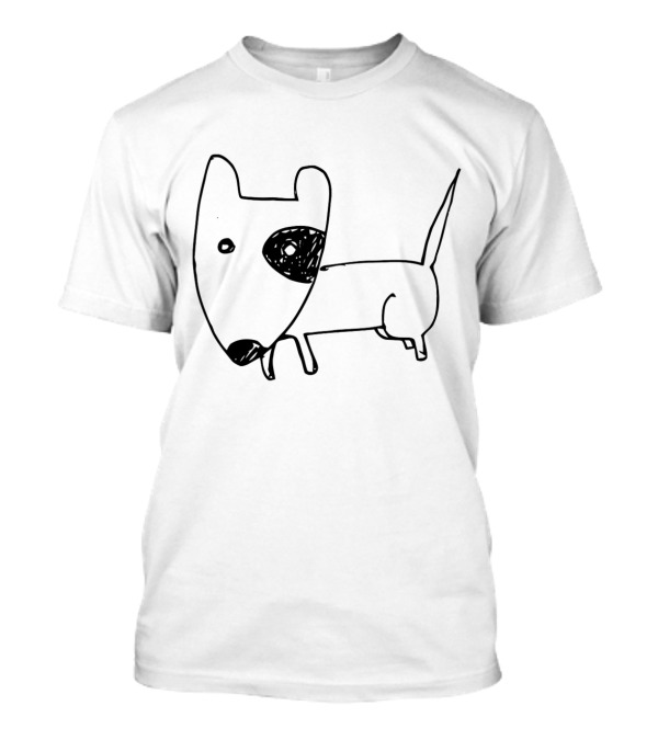 DOGChinese Hand-Drawn Cartoon Dog Sketch T-Shirt