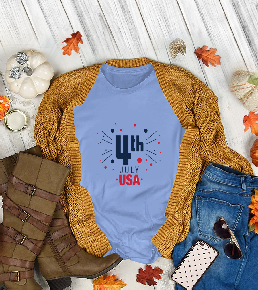 4th July USA Fireworks T-Shirt