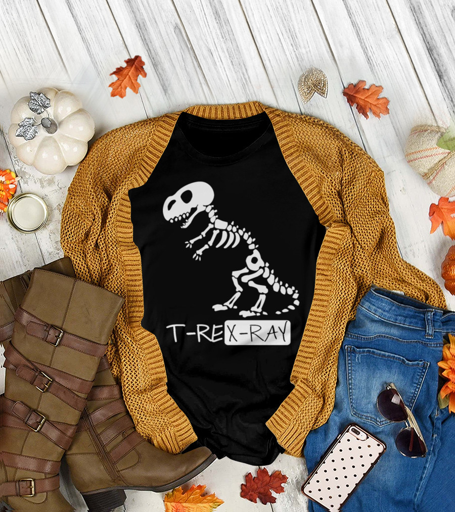 T-Rex X-Ray Radiology Skeleton Dinosaur T-Shirt