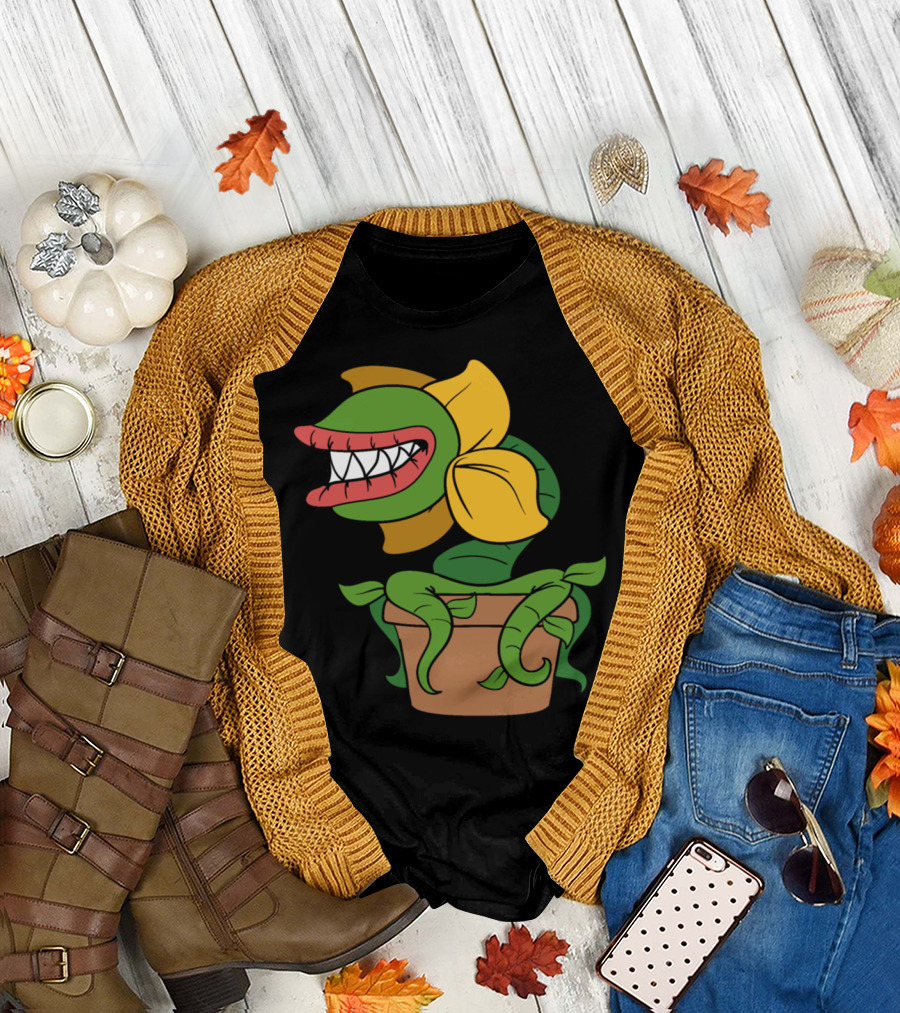 Halloween Monster Venus Flytrap Horror T-Shirt