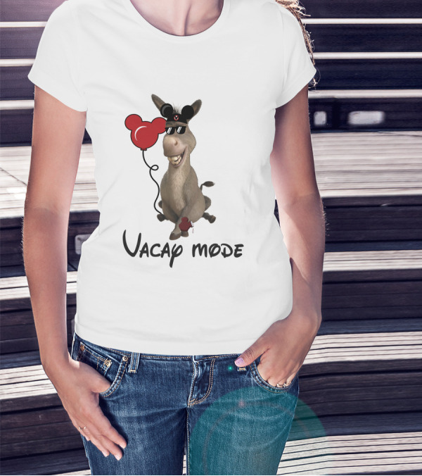 Vacay Mode Donkey With Balloon T-Shirt