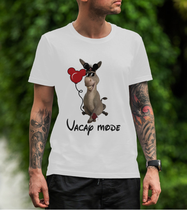 Vacay Mode Donkey With Balloon T-Shirt