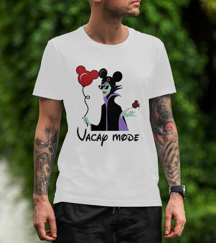 Maleficent Vacay Mode Disney Ears Balloon Chocolate Treat T-Shirt