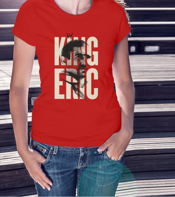 King Eric Legend Footballer Icon Red Majesty T-Shirt