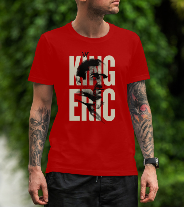 King Eric Legend Footballer Icon Red Majesty T-Shirt