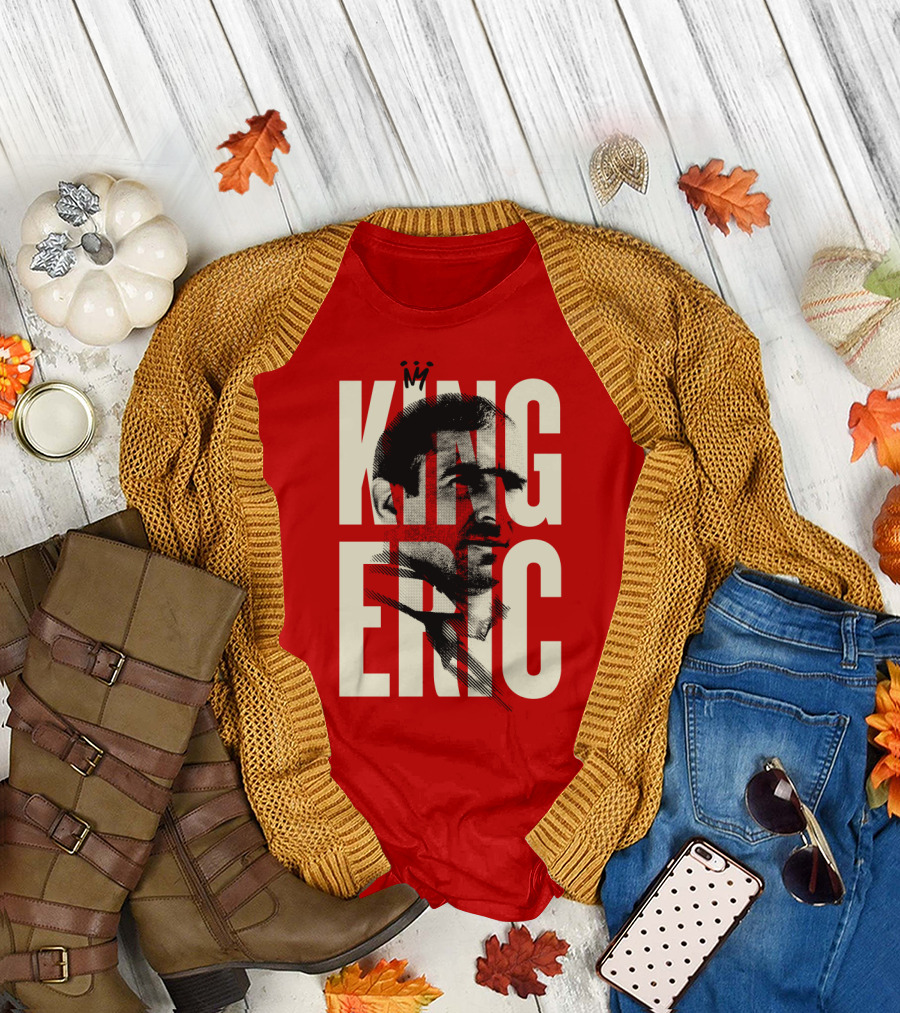 King Eric Legend Footballer Icon Red Majesty T-Shirt